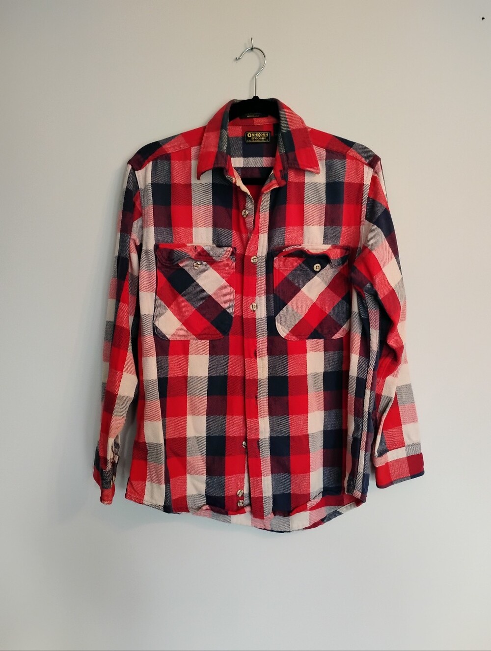 Adult medium Plaid Flannel Shirt - Oshkosh B'gosh -unisex